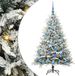 vidaXL Kunstmatige Voorverlichte Kerstboom met Ballenset Groen 150 cm