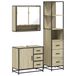 VidaXL Ensemble de meubles de salle de bain 3 pièces chêne Sonoma