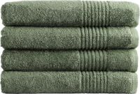 PHLOX Supreme XL Handdoeken 70x140 - set van 4 - Zware kwaliteit 600 g/m2 - Oud Groen