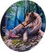 Puckator Lisa Parker Fairy Stories Wandklok Fee & Wolf – Fantasy Sprookjes Klok – Ø30 cm – Woondecoratie / Kinderkamer / Cadeau