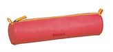 Rhodia Rhodiarama 319010C etui, rond, koraal, 21,5 x 5,5 cm, met ivoorkleurig jersey gevoerd, kunstleer