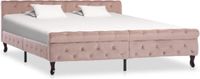 vidaXL Bedframe Fluweel Roze 180x200 cm