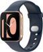 Strap-it Siliconen Smartwatch bandje - Geschikt voor Oppo Watch 41mm - Donkerblauw