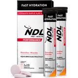 NDL Pro-Health comprimés effervescents Hydratation Orange 2x20uds
