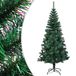 vidaXL Kunstkerstboom met iriserende uiteinden 210 cm PVC groen