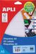 APLI witte etiketten Print & Write ft 12 x 30 mm (b x h), 990 stuks, 66 per blad (1861)
