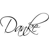 Rayher Hobby 28440000 boterhouten stempel Dank u, 3 x 6 cm