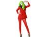 Atosa kostuum clown rouge avec cravate pour adultes dames M
