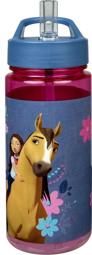 4KidsOnly Spirit - schoolbeker - drinkbeker 400ml - paars/blauw