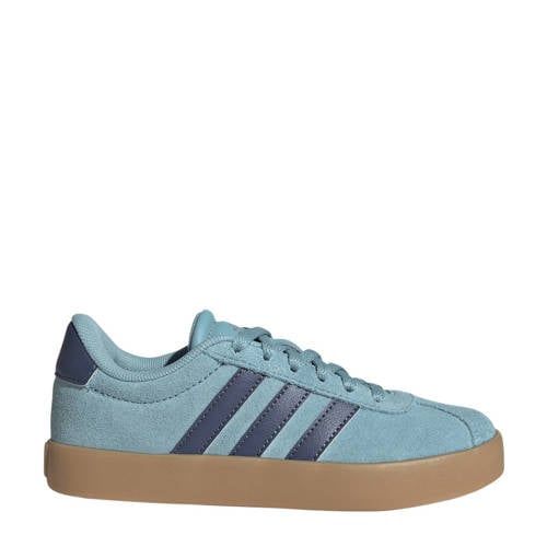 adidas Sportswear VL Court 3.0 suede sneakers lichtblauw/donkerblauw