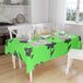 Bonamaison Tafelkleed, Anti-Mold, Sneldrogend, Waterdicht, 100% Polyester Tafellaken, Neon groene rook, 140 x 160 Cm