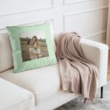 Housse de coussin personnalisée - 40 x 40 cm - Vert menthe