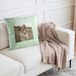 Housse de coussin personnalisée - 40 x 40 cm - Vert menthe