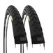 2 banden 26 x 1 1/2 (40-584) zwarte banden 26 inch rubber fiets vintage bal stadsfiets