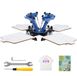 StarTech Latios Zeefdrukpers - T-shirt Zeefdrukmachine - 360° Roterend - 54 x 45 cm Drukplaat - Dubbellaags Pallet - Nauwkeurige Positionering - Blauw