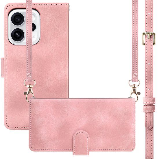 imoshion Bookcase met koord voor de Oppo Reno15 F (5G) - Roze