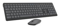 Vultech KM-851W Toetsenbord en Muis Set - RF Draadloos, USB, QWERTY Italiaans, Zwart