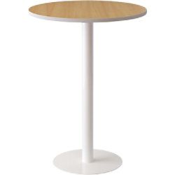 Paper Flow Bartafel Easy Desk 800 x 800 x 1100 mm - Wit, beuken melamine, ABS & stalen blad en frame