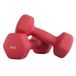 JOYFURNOS Lot de 2 haltères hexagonaux en néoprène, 2 x 3 kg, Rouge