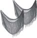 Merkloos Horror/Halloween Deco Wand/Plafond Gordijn Stof - 2x - Zwart - 76 x 228 cm