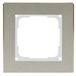OPUS® 55 Fusion roestvrijstalen afdekframe uitvoering 1-voudig, basisframe poolwit