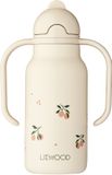 Liewood Thermoskan 'Kimmie 250 ml' crème / lichtgrijs / spar / donkeroranje