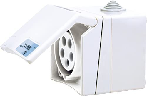 SIROX SIROX® CEE-opbouwstopcontact, 5-polig, 400 V, 6 h, 16 A, verkeerswit