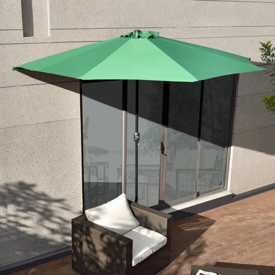 - Parasol halfrond voor balkons of terrassen - Groen