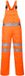 Portwest Hi-Vis Polyester Katoenen Amerikaanse Overall RT43 - Oranje - XL