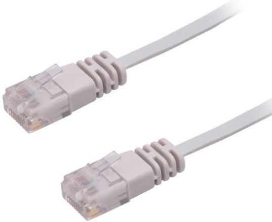 MicroConnect V-UTP610-FLAT - Netwerkkabel - 10 m - Grijs