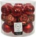 Decoris Kerstballen - 20 stuks - Rood - 8 cm - Kunststof