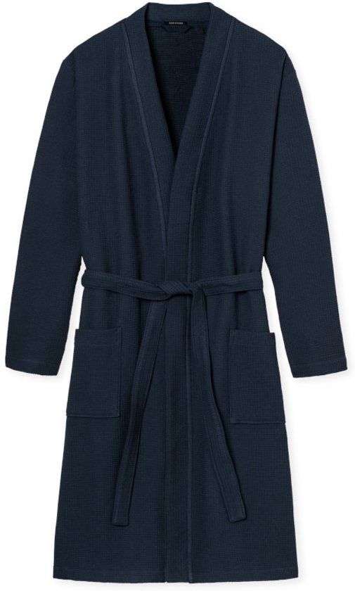 Schiesser Badjas Selected Premium Blue-M - 4007065071910