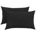 vidaXL - Zitkussens - 2 - st - Stof - Zwart - 60 - x - 40 - cm