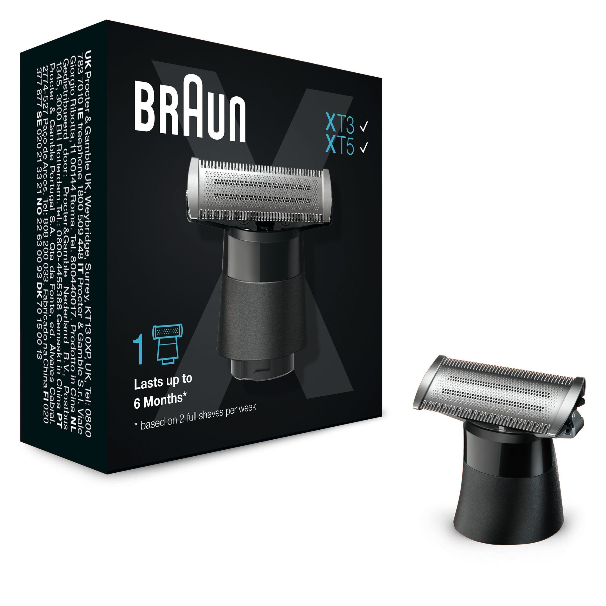 Braun XT10 Scheerhoofd - Zwart