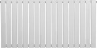MonsterShop 1-kolom design radiator - 600x1190 mm - wit - vlakke panelen