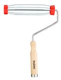 ProDec 9 inch x 1,75" Houten handvat Professionele Verfroller met Anti-slip 5-draads kooi en Duwbevestiging voor verlengstang, 9" x 1,75"