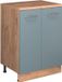Vicco Uitbreidingskast Rion, Blauw-grijs/Goudkleurig Eiken, 60 x 46 cm