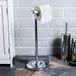 Bath Vida Toiletrolhouder vloer staande chroom afwerking | H56 x B19 x D19 cm, compact, ruimtebesparend ontwerp, weefselopslag, badkameraccessoire, moderne stijl