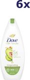 Dove Care by Nature Invigorating Verzorgende Douchegel, met avocado-olie en goudsbloemextract - 6 x 225 ml - Voordeelverpakking