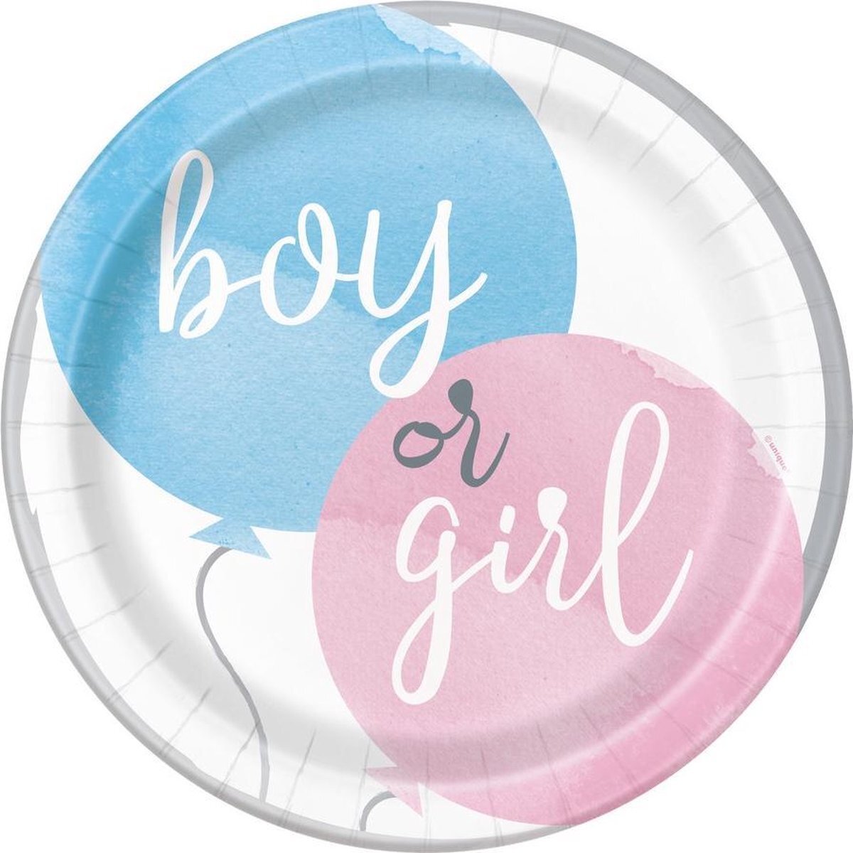 - Gender Reveal Borden 23cm 8st