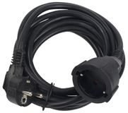 Verlengkabel, 5 m, 3 stopcontacten, kabel van 1,5 mm², ideaal voor meerdere apparaten thuis of op het werk.