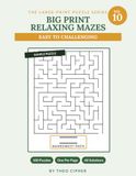 Big Print Relaxing Mazes: No. 10, 100 Large Print Mazes for Adults & Seniors, Easy to Challenging, with Complete Solutions
