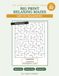 Big Print Relaxing Mazes: No. 10, 100 Large Print Mazes for Adults & Seniors, Easy to Challenging, with Complete Solutions