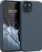kwmobile telefoonhoesje geschikt voor Apple iPhone 13 - Hoesje met siliconen coating - Smartphone case in leisteen