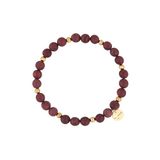 Tamaris armband voor dames, Beads/Braun-Gold I Wasserfest van roestvrij staal en Größenverstellbar I dames Armschmuck