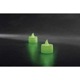 Konstsmide 1987-900 LED theelichtjes set van 2 groen (Ø x H) 3,5 cm x 4 cm