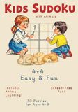Animal Sudoku for Kids: Learn While You Play! 30 Cute Vintage Animal Puzzles for Ages 4–8 | Easy & Fun Brain Games