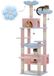 Chat arbre à griffer XL tour d'escalade 184 cm haut avec hamac, niche pour chat et poteaux à griffer - Bleu