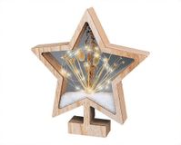 Merkloos Kerstster 4 x 26 x 28 cm LED Licht