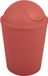 PAPELERA MSV Prullenbak met Deksel – AKO Collectie Afvalemmer met Kantelbaar Deksel voor Badkamer, Keuken en Kantoor – Moderne Afvalbak – Terracotta, Plastic